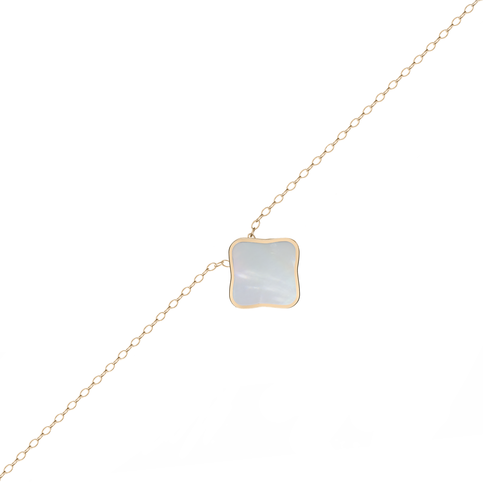 Flora Gold White Necklace