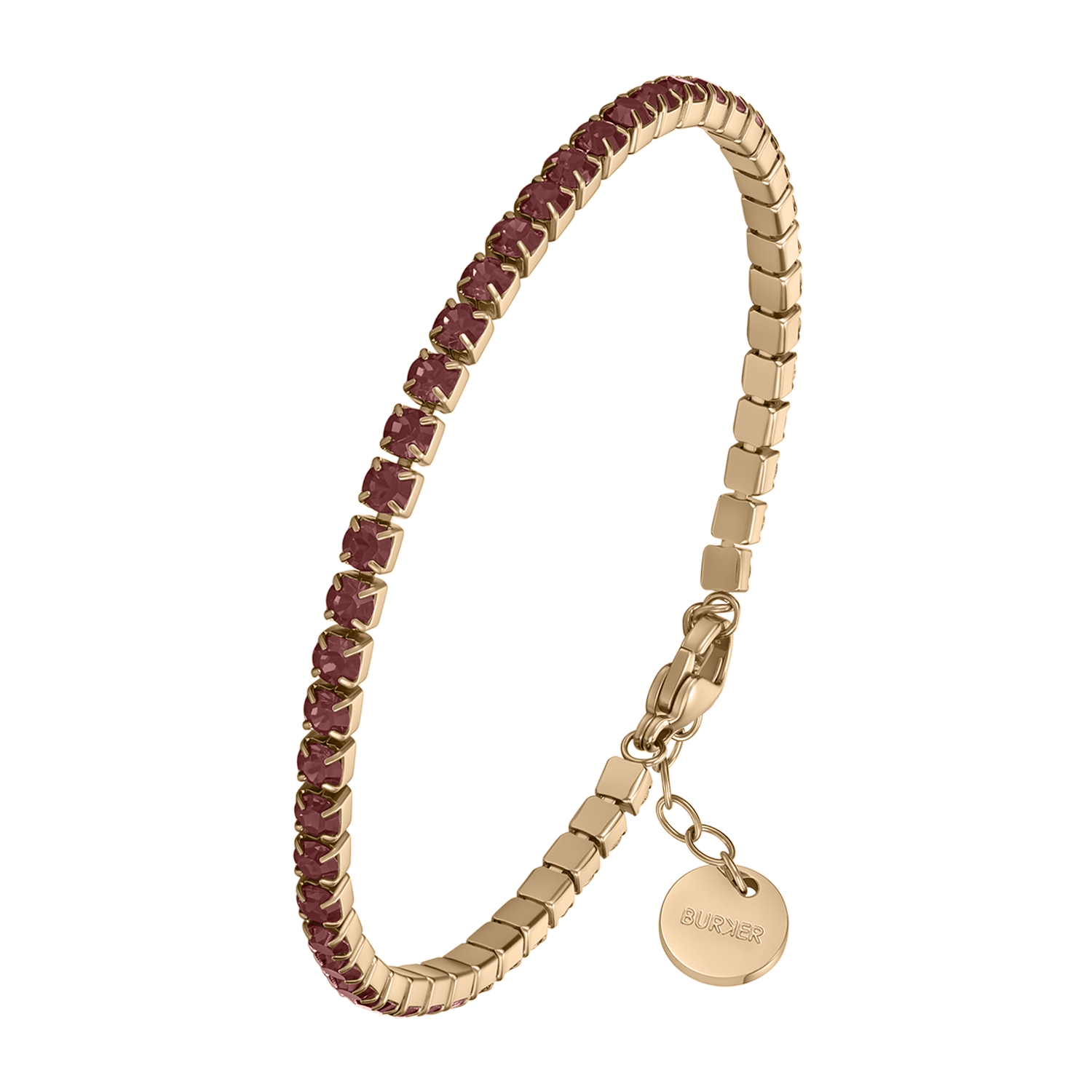 Ava Gold Burgundy