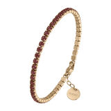 Ava Gold Burgundy
