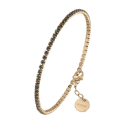Ava Petite Gold Black Bracelet