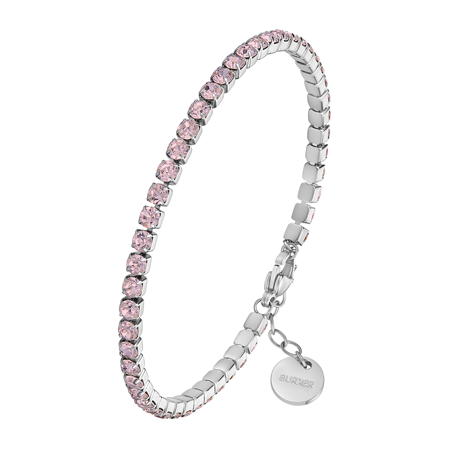 Ava Silver Pink Bracelet