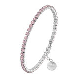 Ava Silver Pink Bracelet