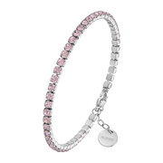 Ava Silver Pink Bracelet