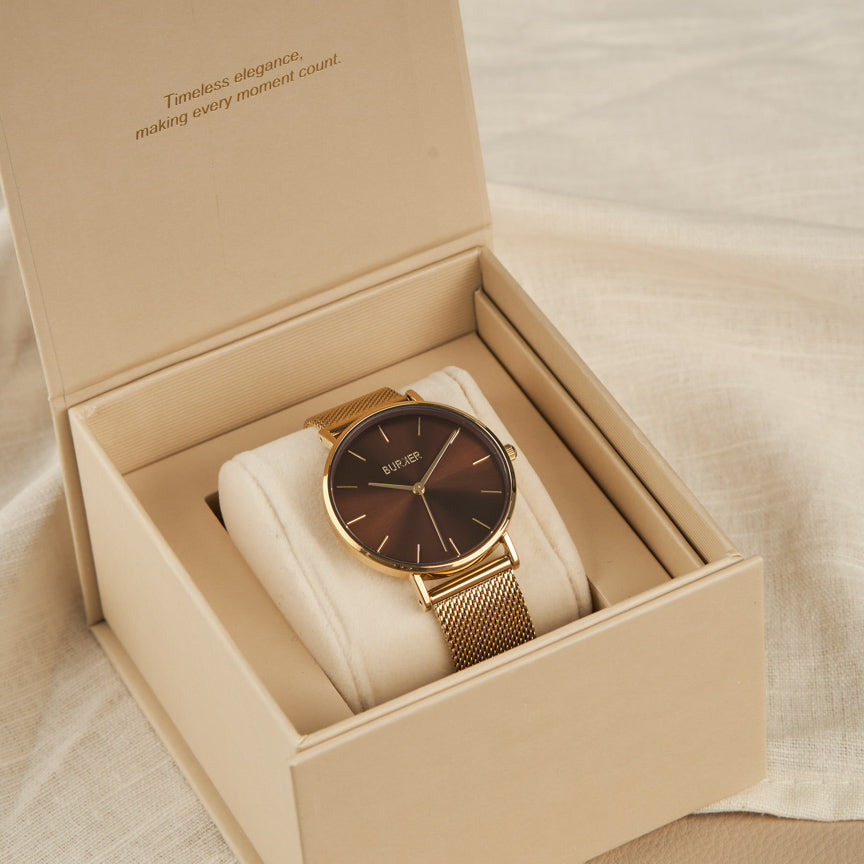 Ruby Gold Brown Mesh