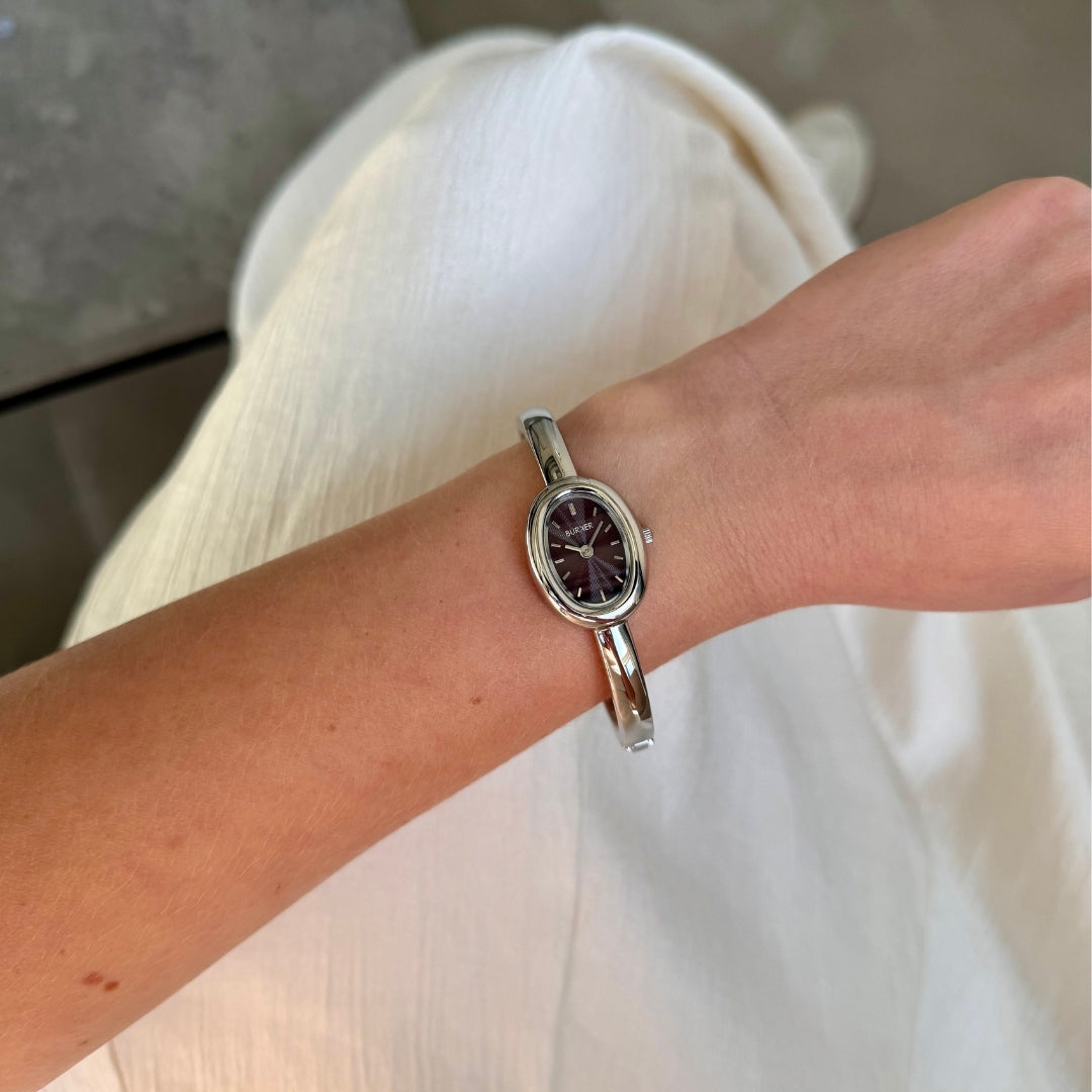 Diana Petite Silver Burgundy