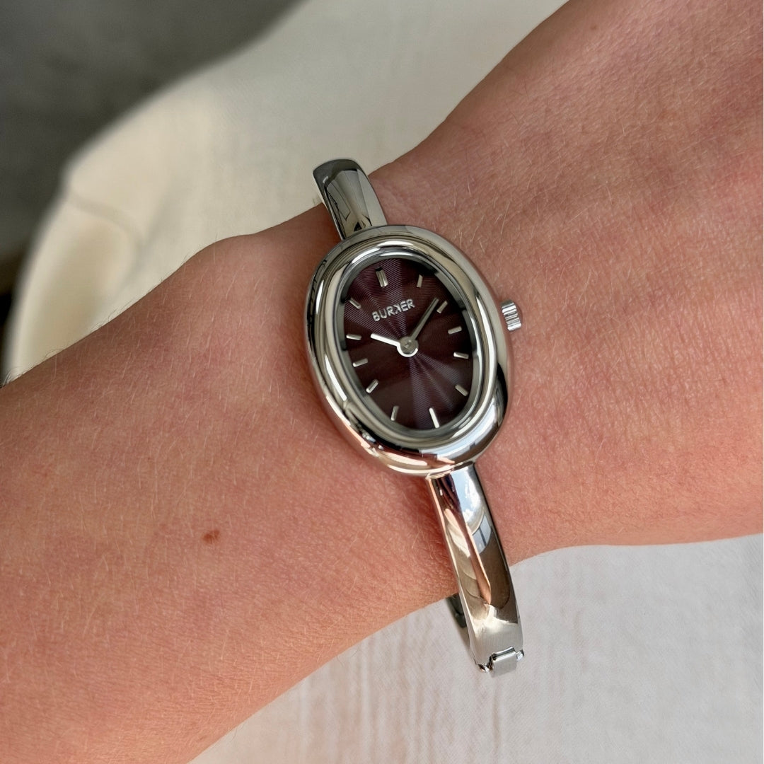 Diana Silver Burgundy