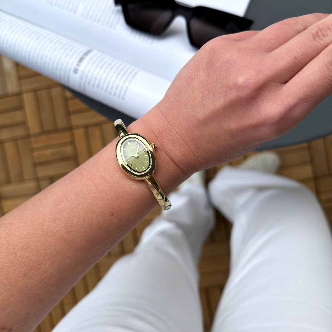 Diana Petite Gold Olive Green