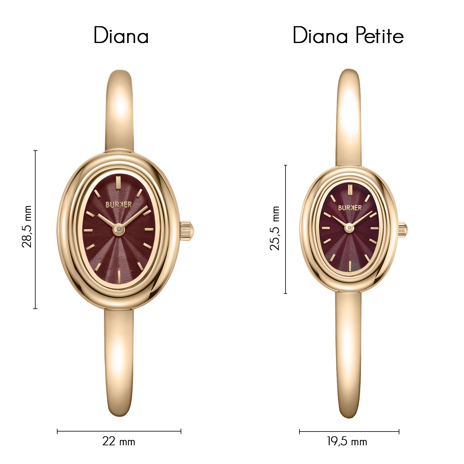 Diana Petite Gold Burgundy - изображение 4