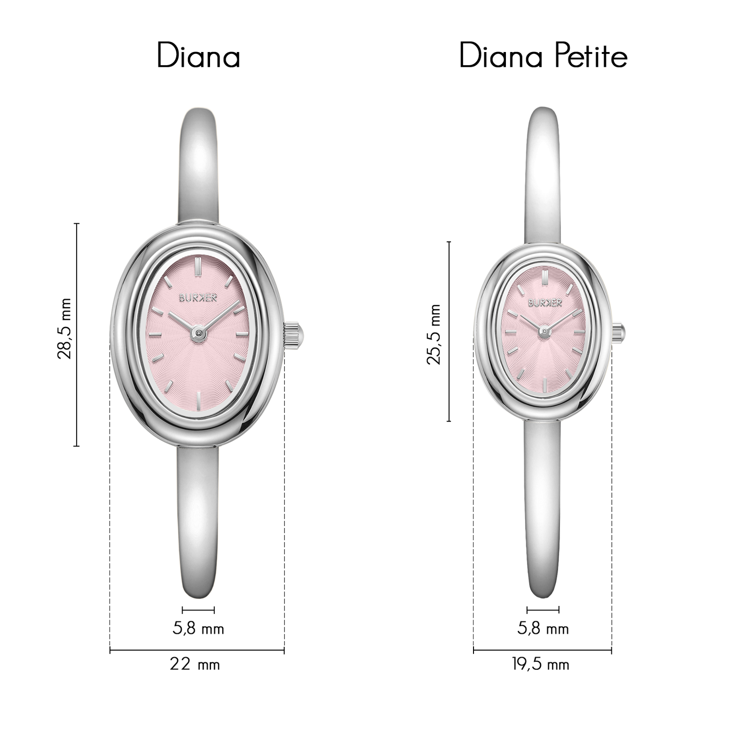 Diana Petite Silver Pink
