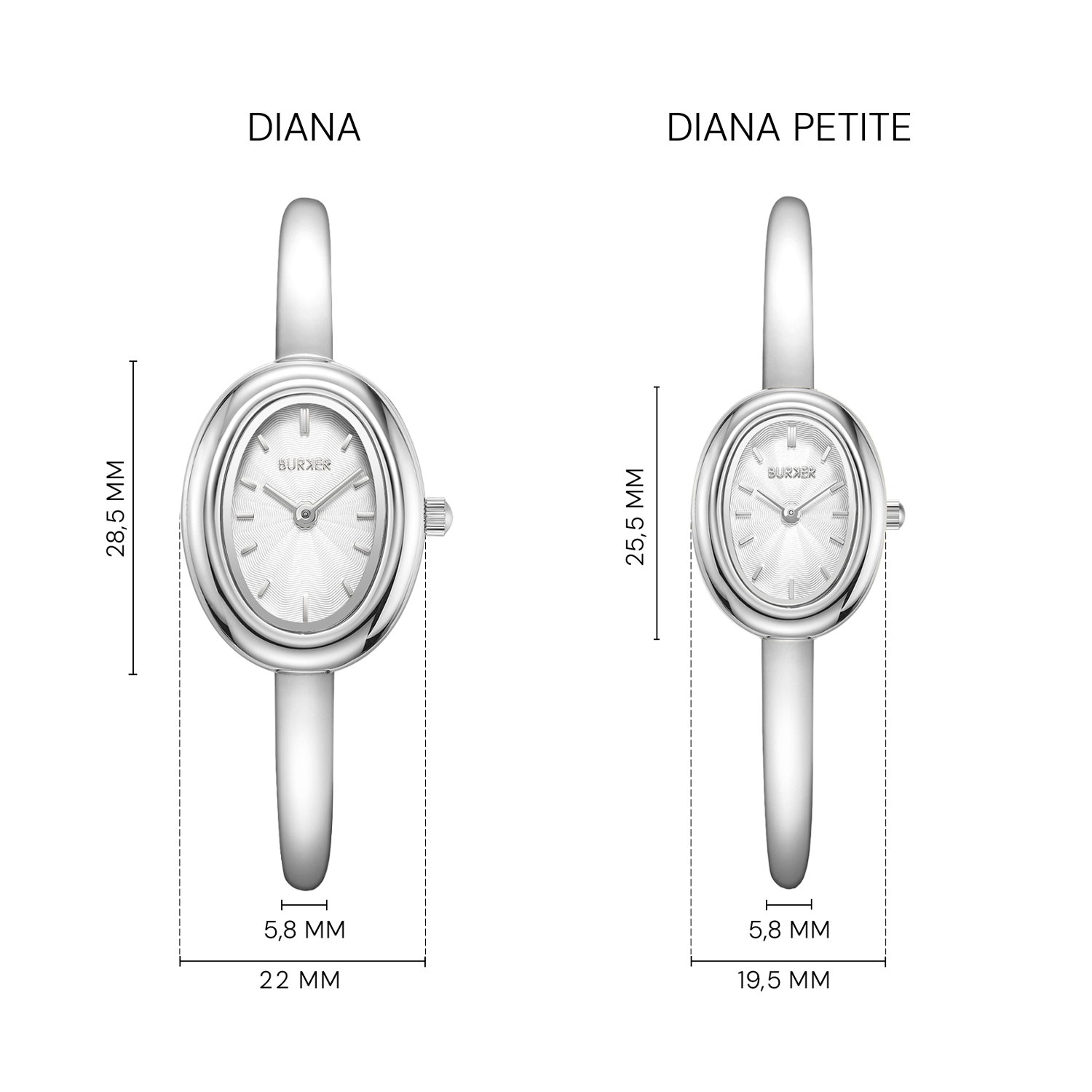 Diana Petite Silver White