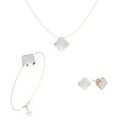 Flora Gold White Set