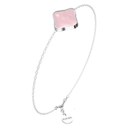 Flora Silver Pink Bracelet