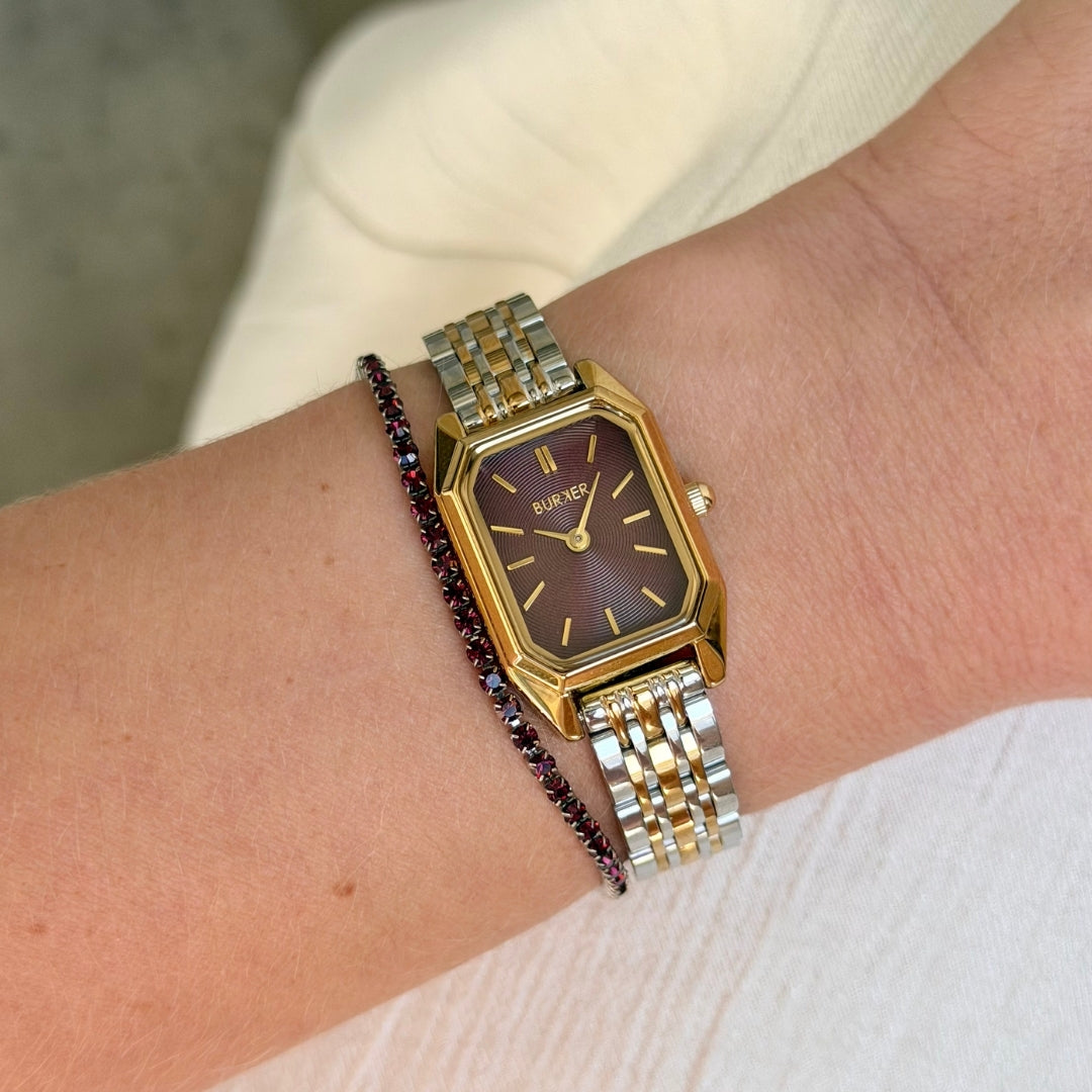 Isabell Petite Gold Silver Burgundy