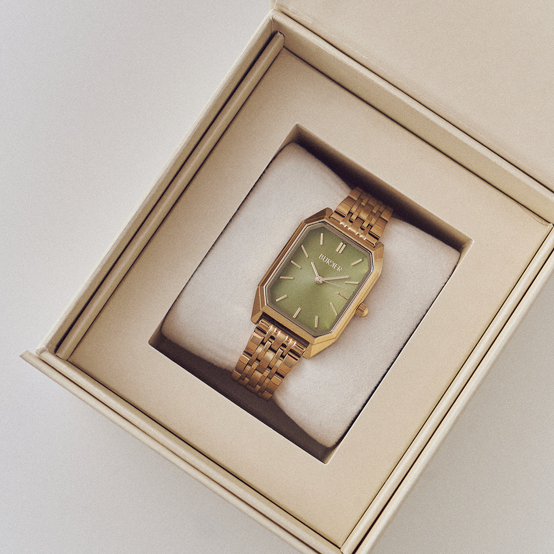 Isabell Gold Olive Green