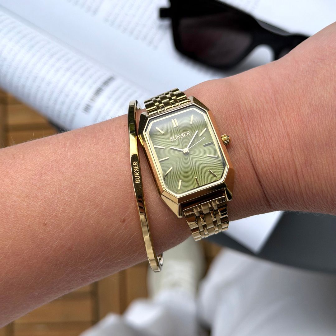 Isabell Gold Olive Green