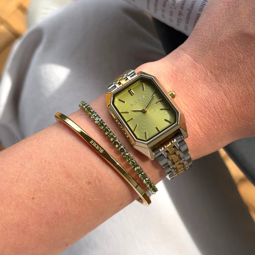 Isabell Gold Silver Olive Green