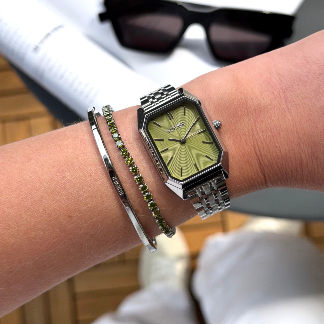 Isabell Silver Olive Green