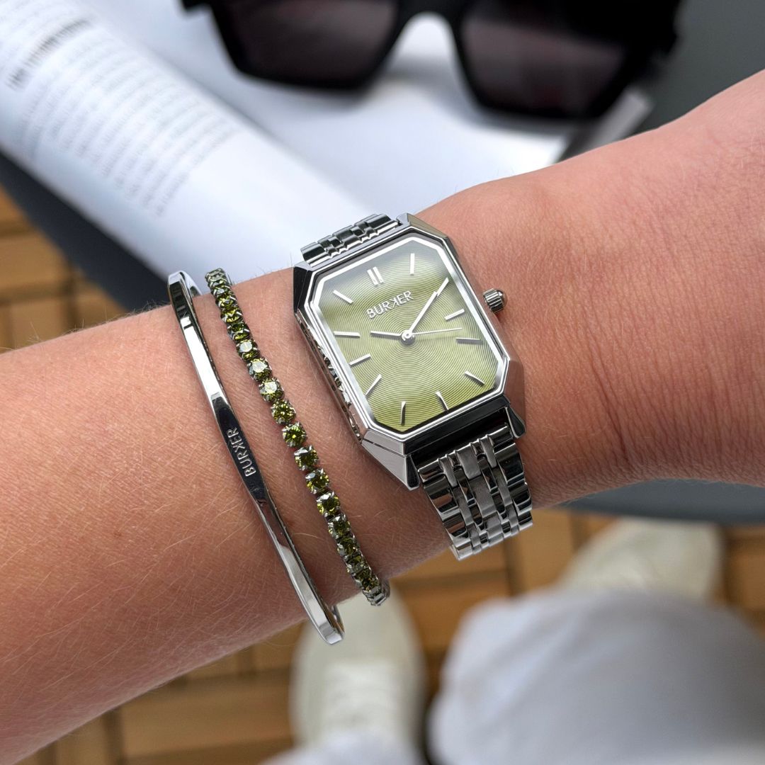 Isabell Silver Olive Green
