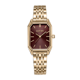 Isabell Gold Burgundy