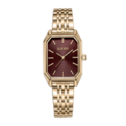 Isabell Gold Burgundy