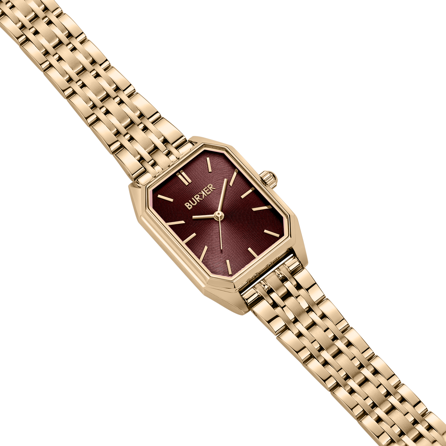 Isabell Gold Burgundy
