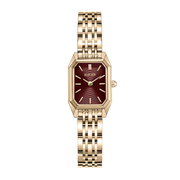 Isabell Petite Gold Burgundy