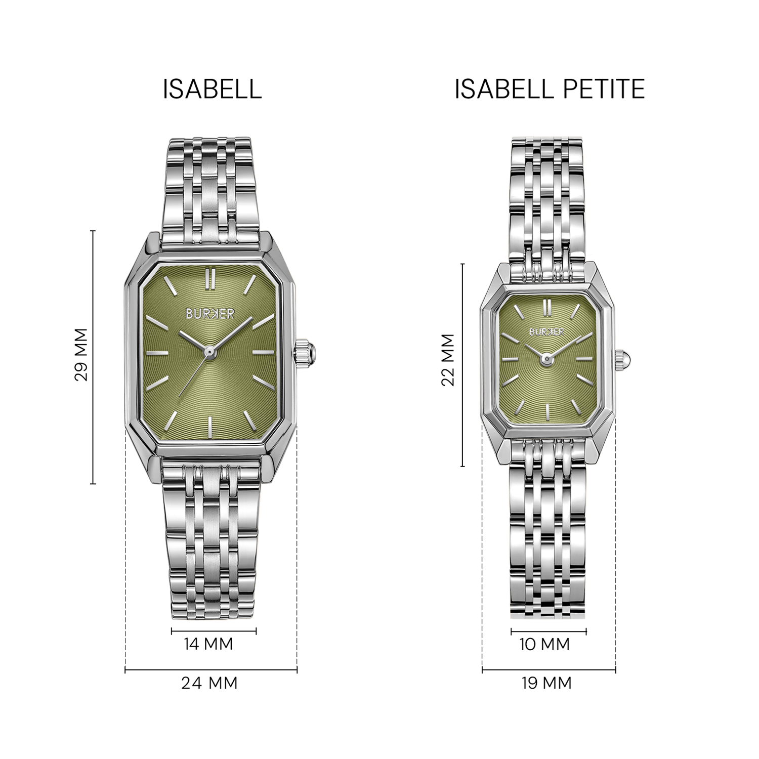 Isabell Silver Olive Green
