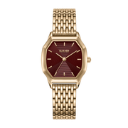 Julia Gold Burgundy