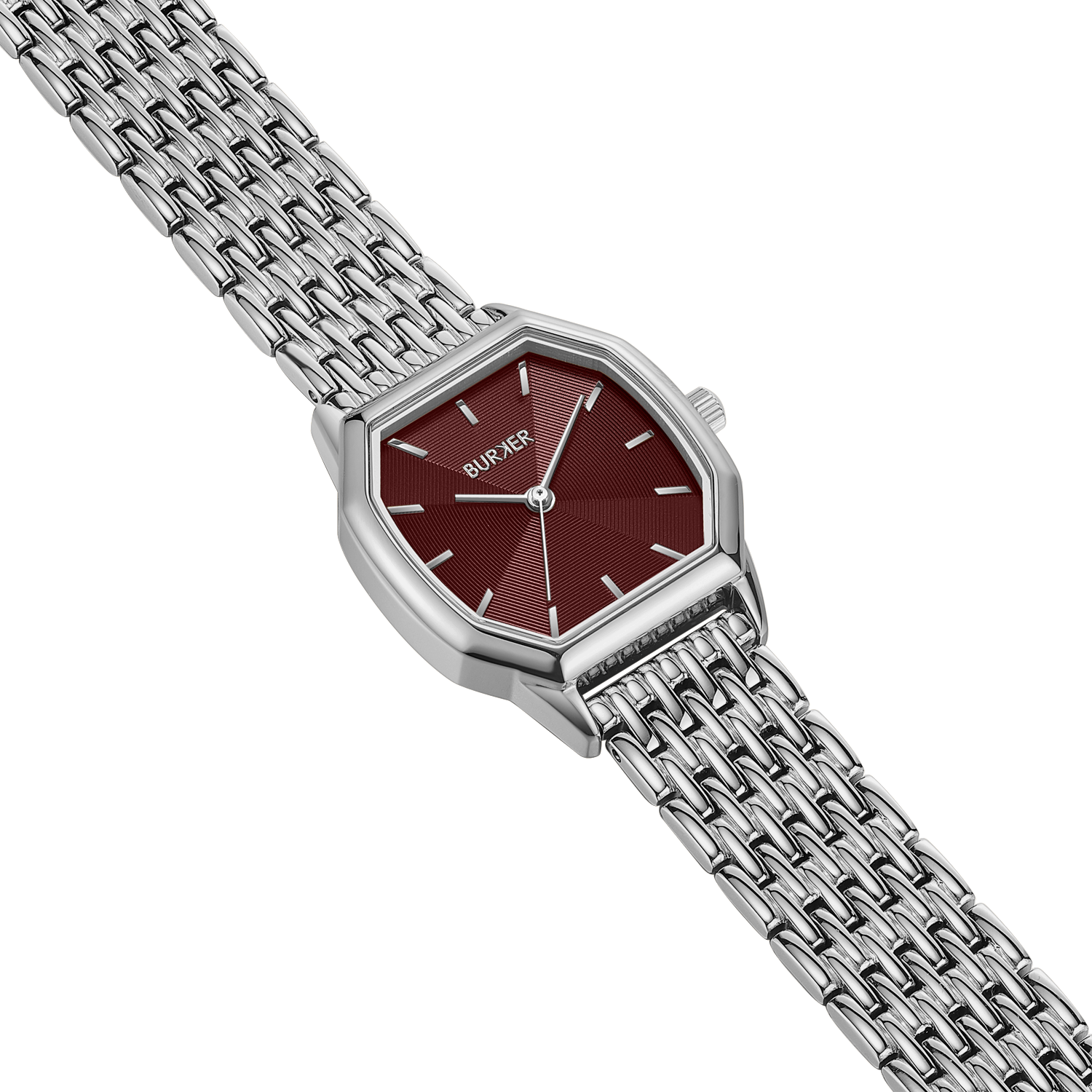 Julia Silver Burgundy