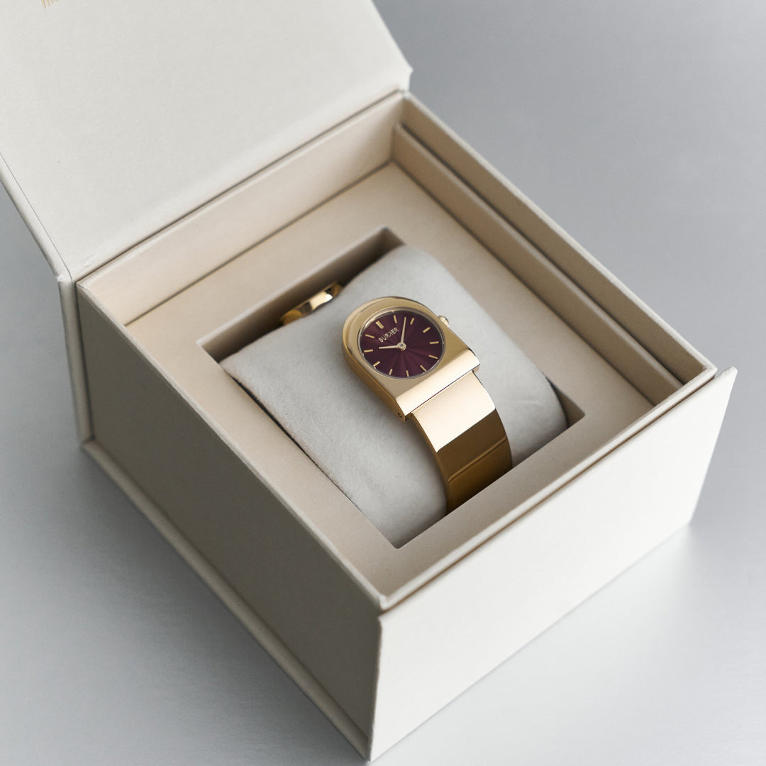 Kate Gold Burgundy