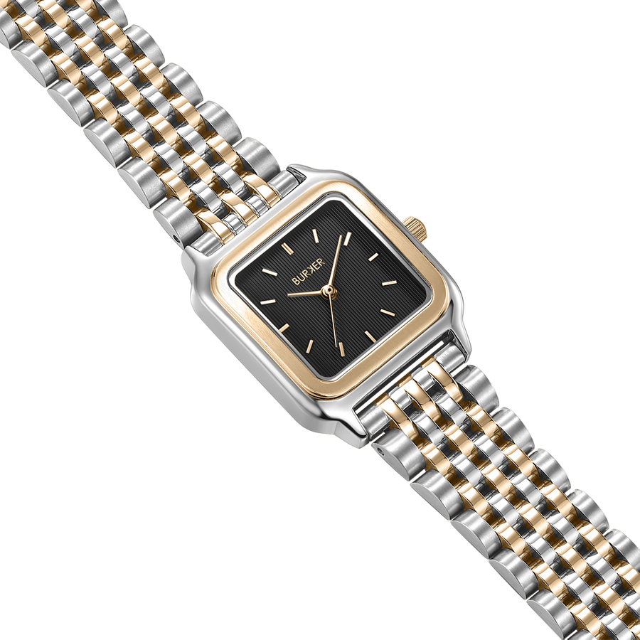 Macy Black Gold Silver Burker Watches