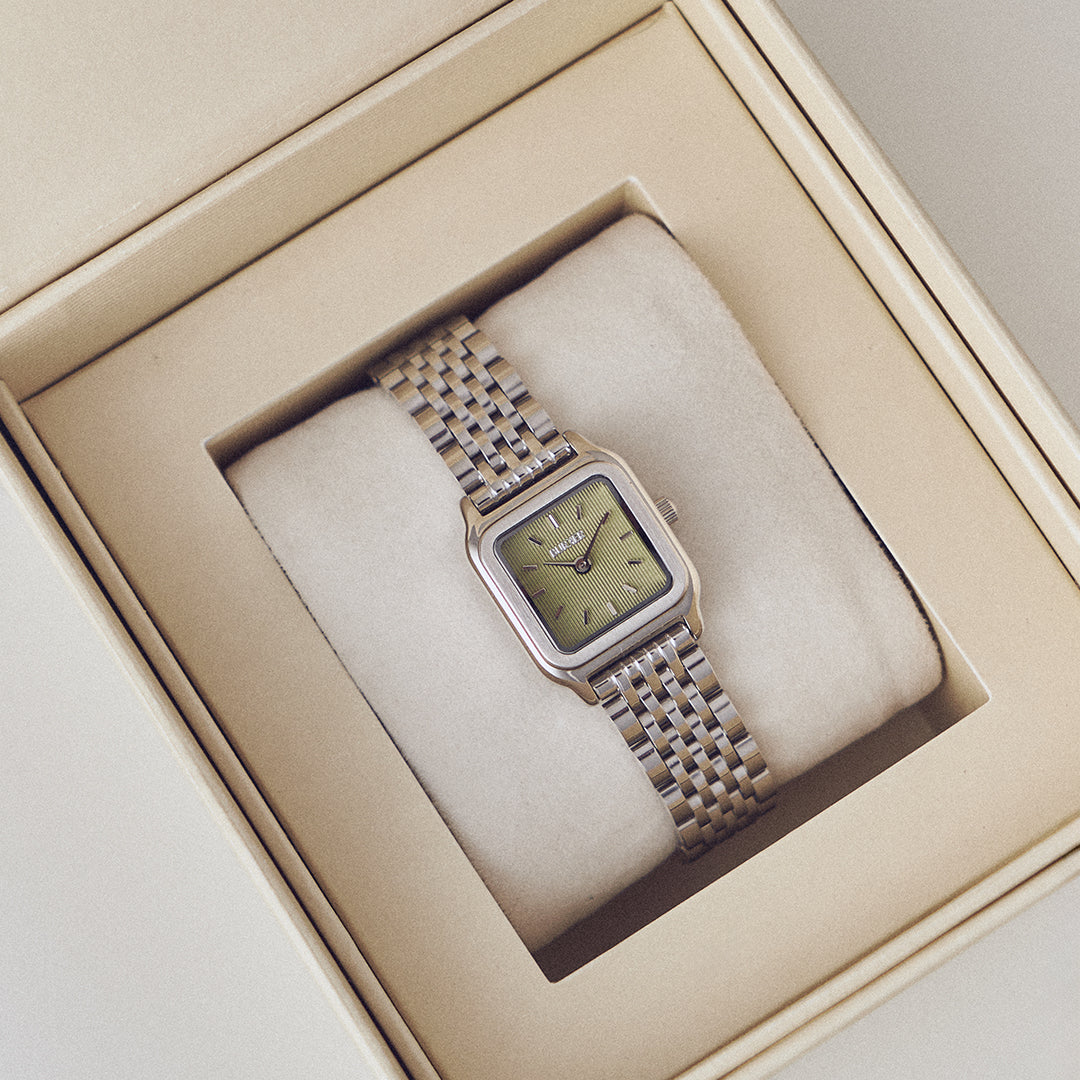 Macy Petite Silver Olive Green