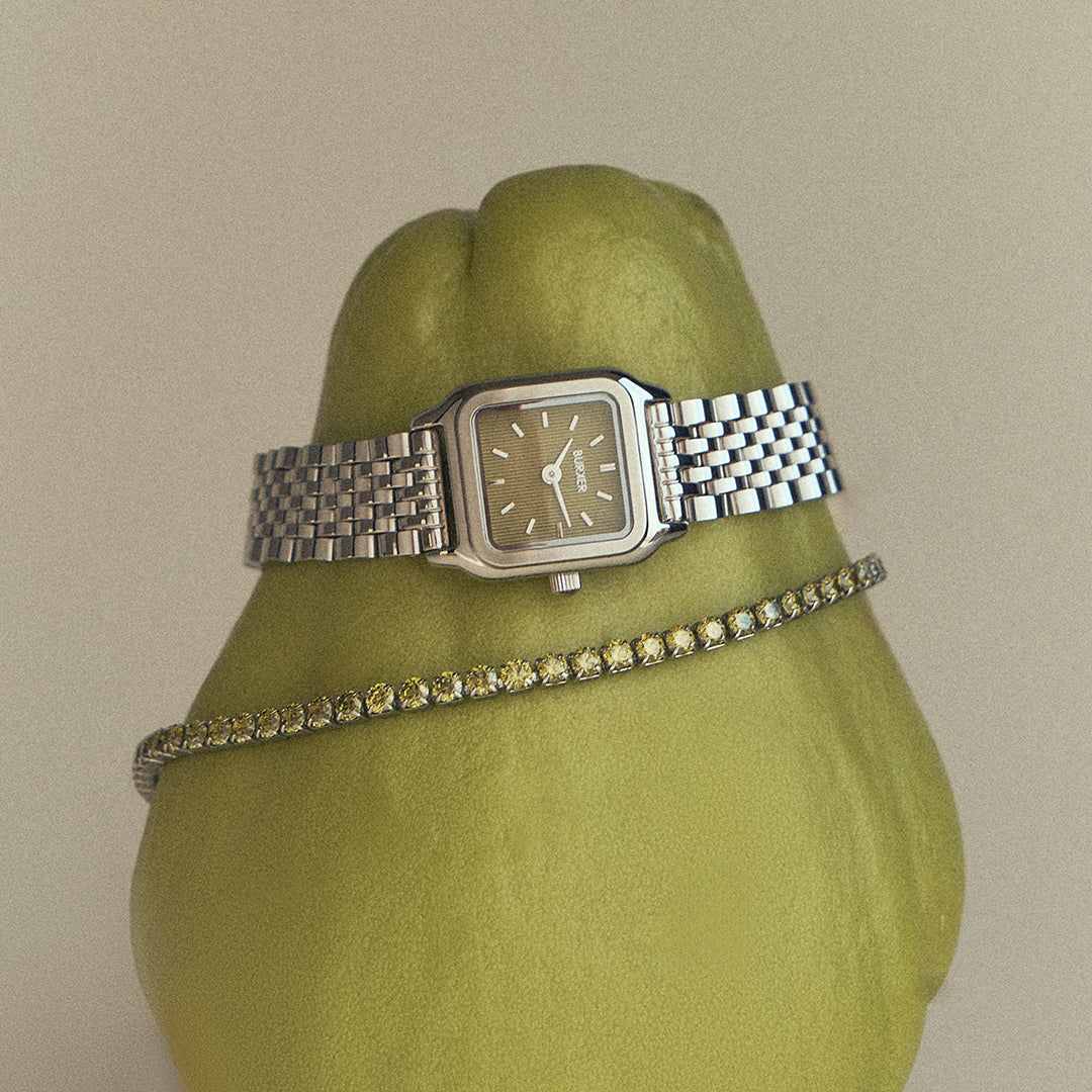 Macy Petite Silver Olive Green