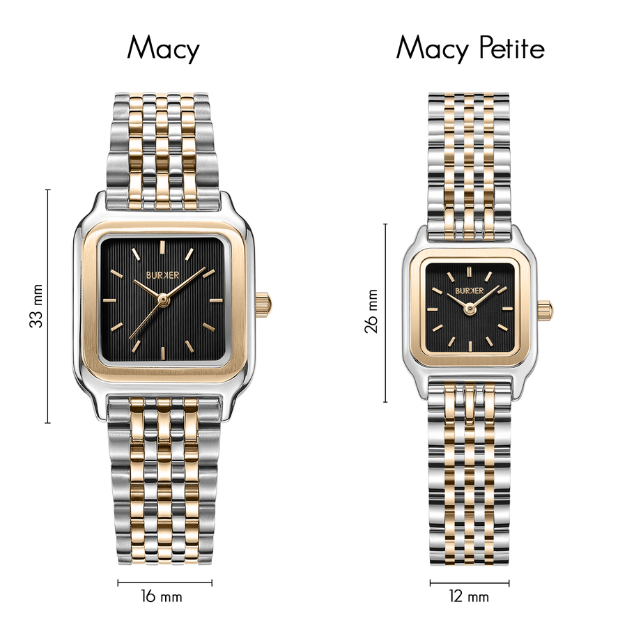 Macy Black Gold Silver