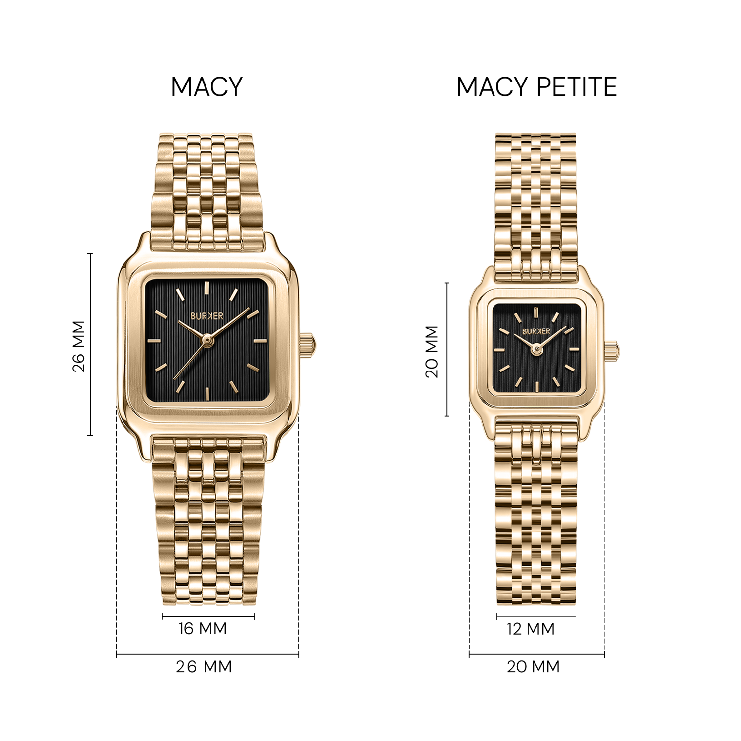 Macy Gold Black