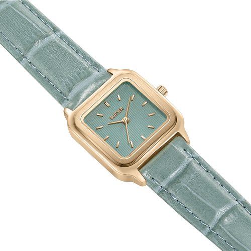 Macy Gold Grey Leather