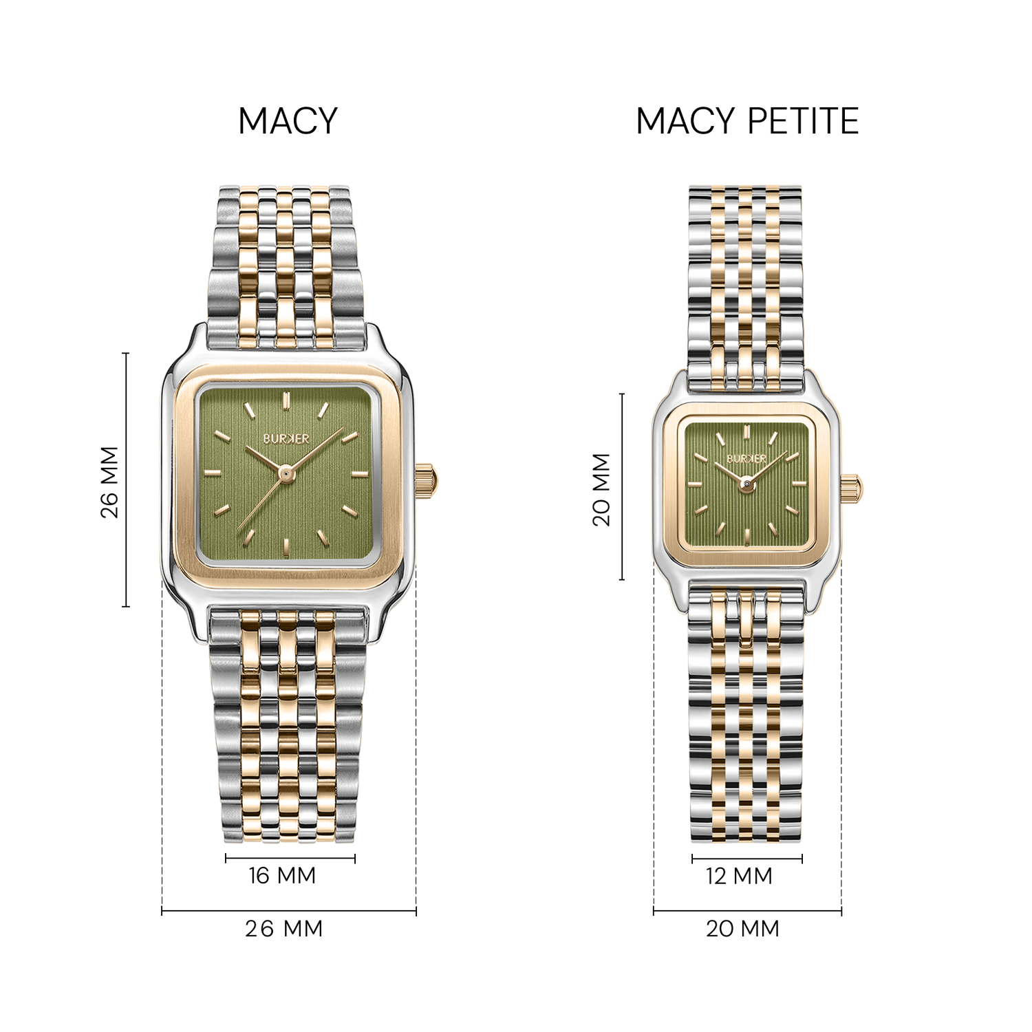 Macy Gold Silver Olive Green