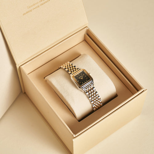 Macy Petite Black Gold Silver