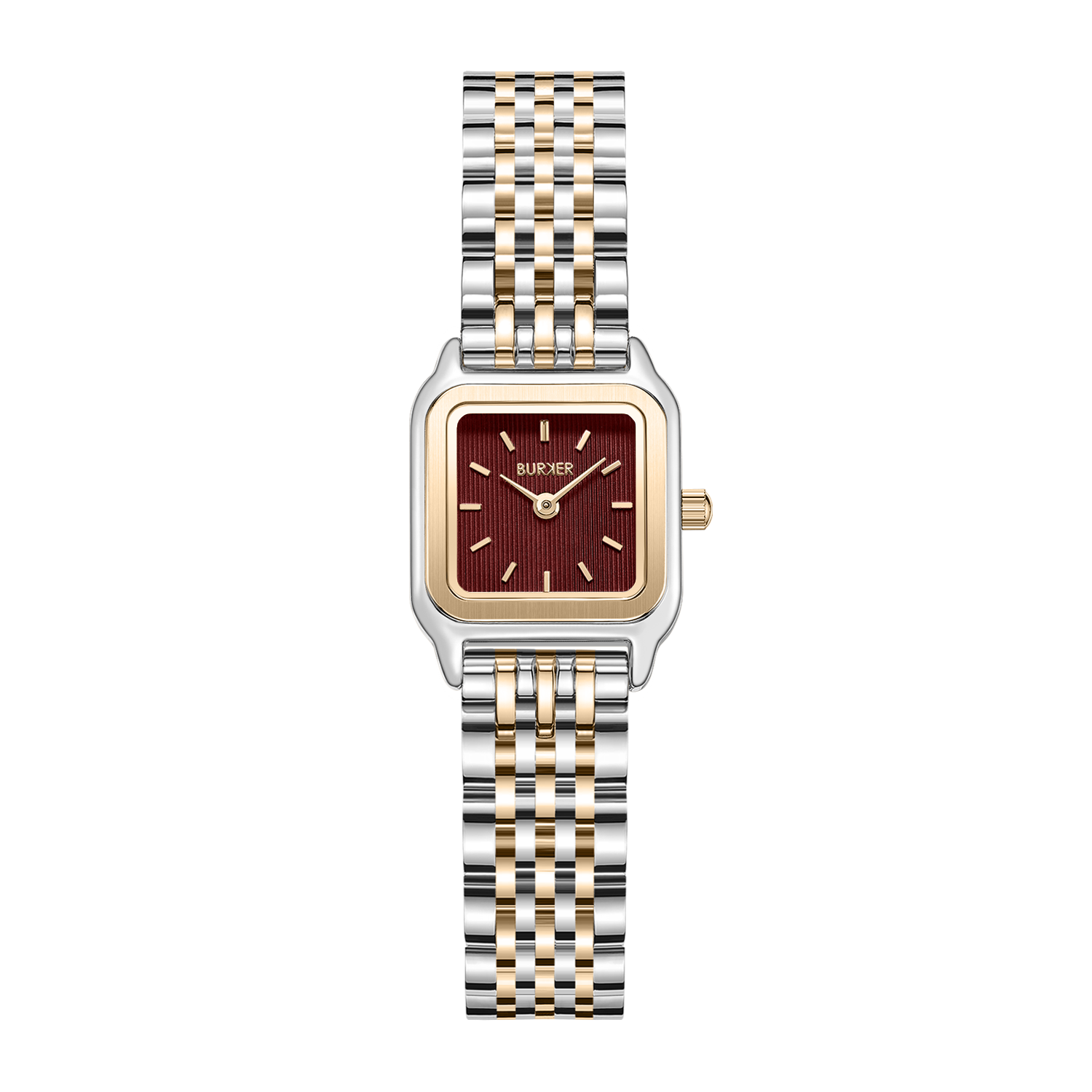 Macy Petite Gold Silver Burgundy