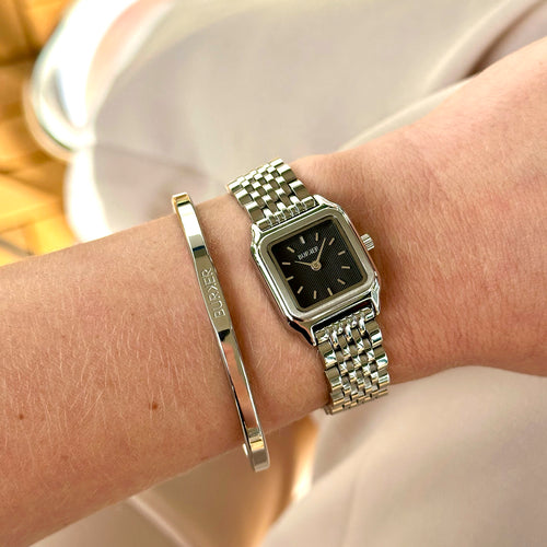 Macy Petite Silver Black