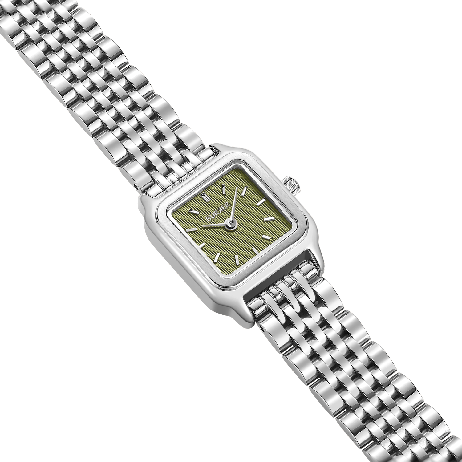 Macy Petite Silver Olive Green