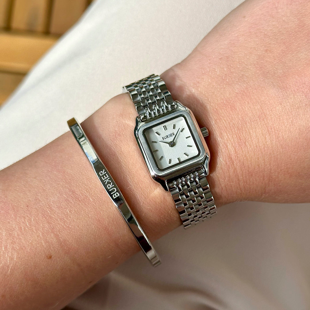 Macy Petite Silver White