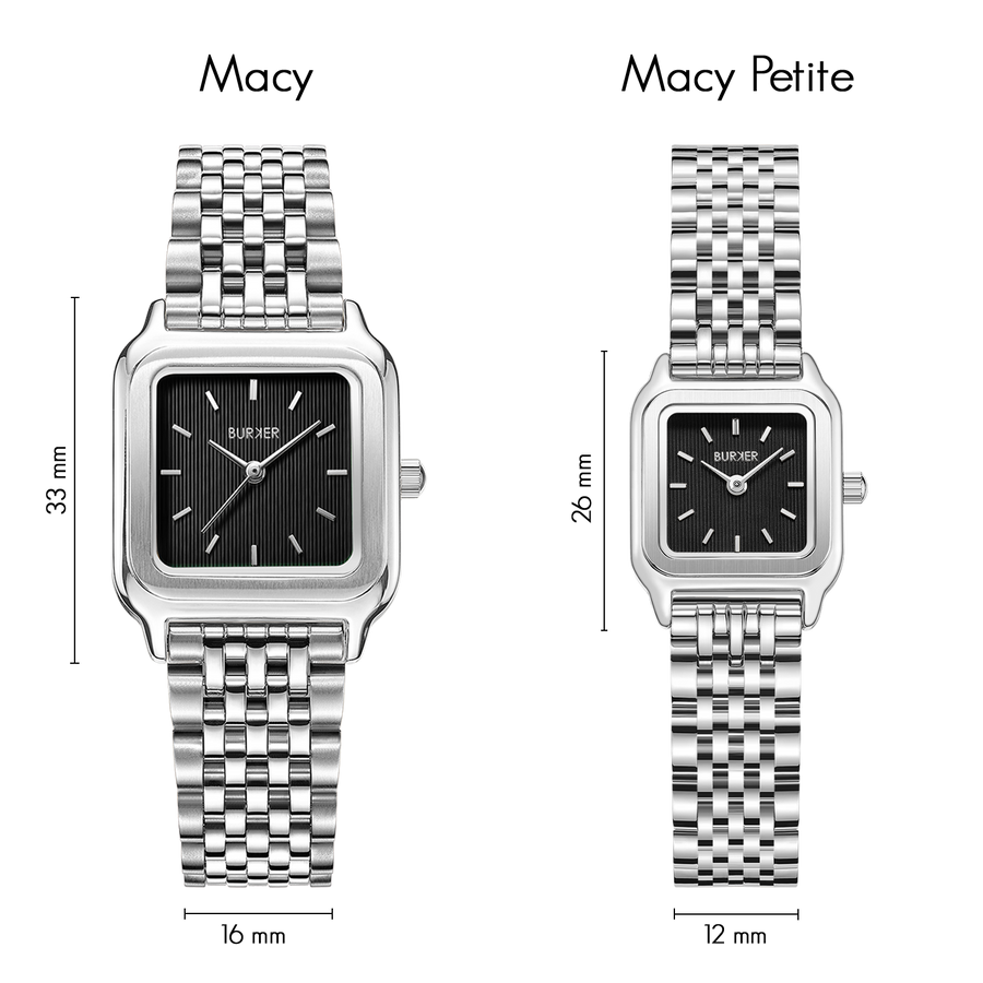 Macy Petite Silver Black