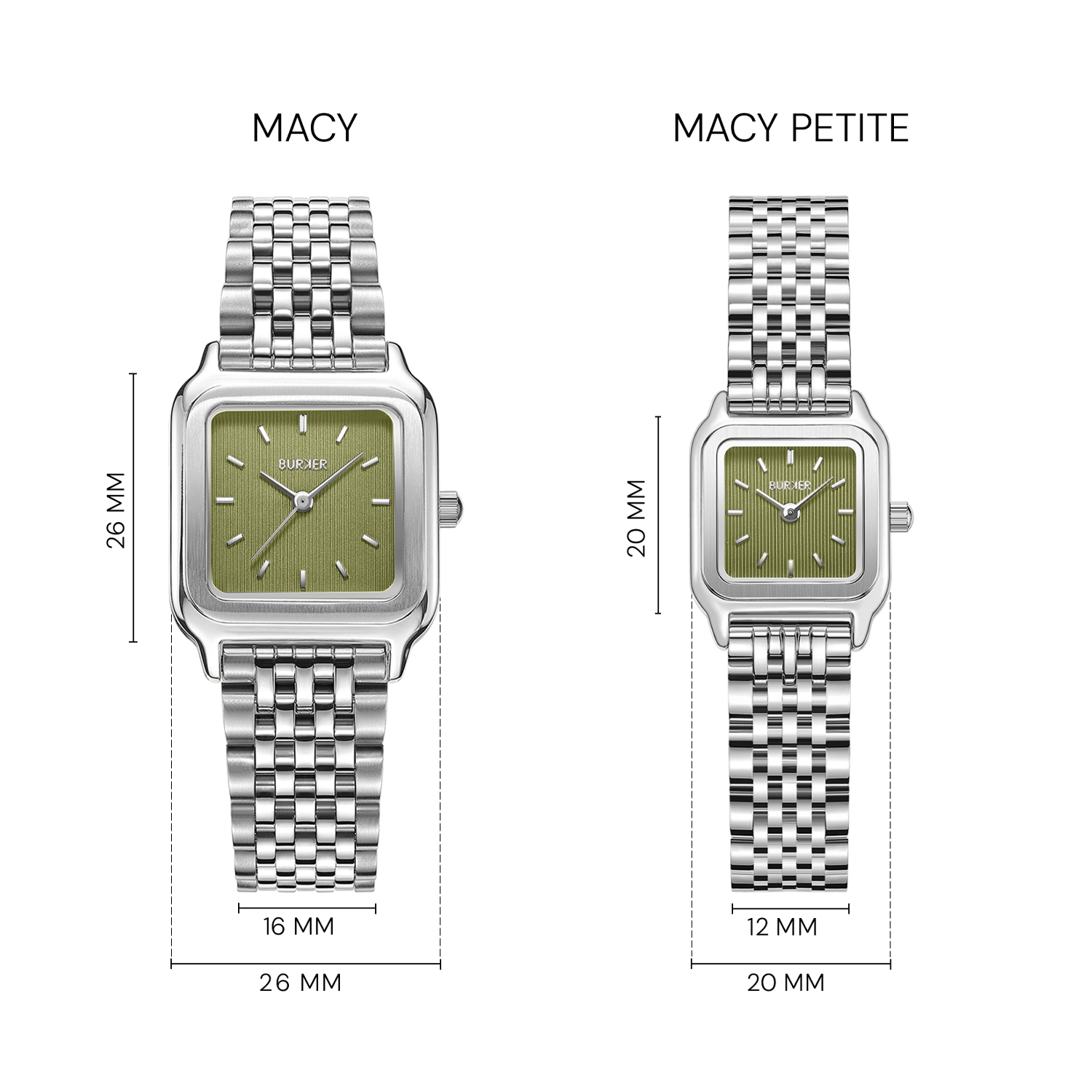 Macy Silver Olive Green