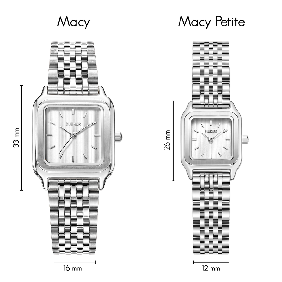 Macy Petite Silver White