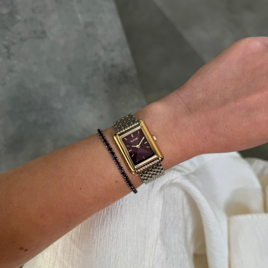 Olivia Gold Silver Burgundy