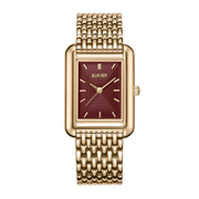 Olivia Gold Burgundy