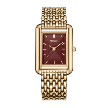 Olivia Gold Burgundy