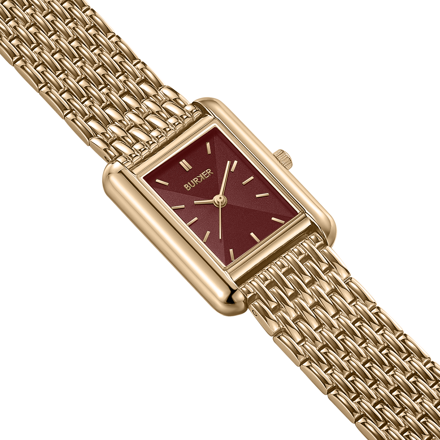 Olivia Gold Burgundy