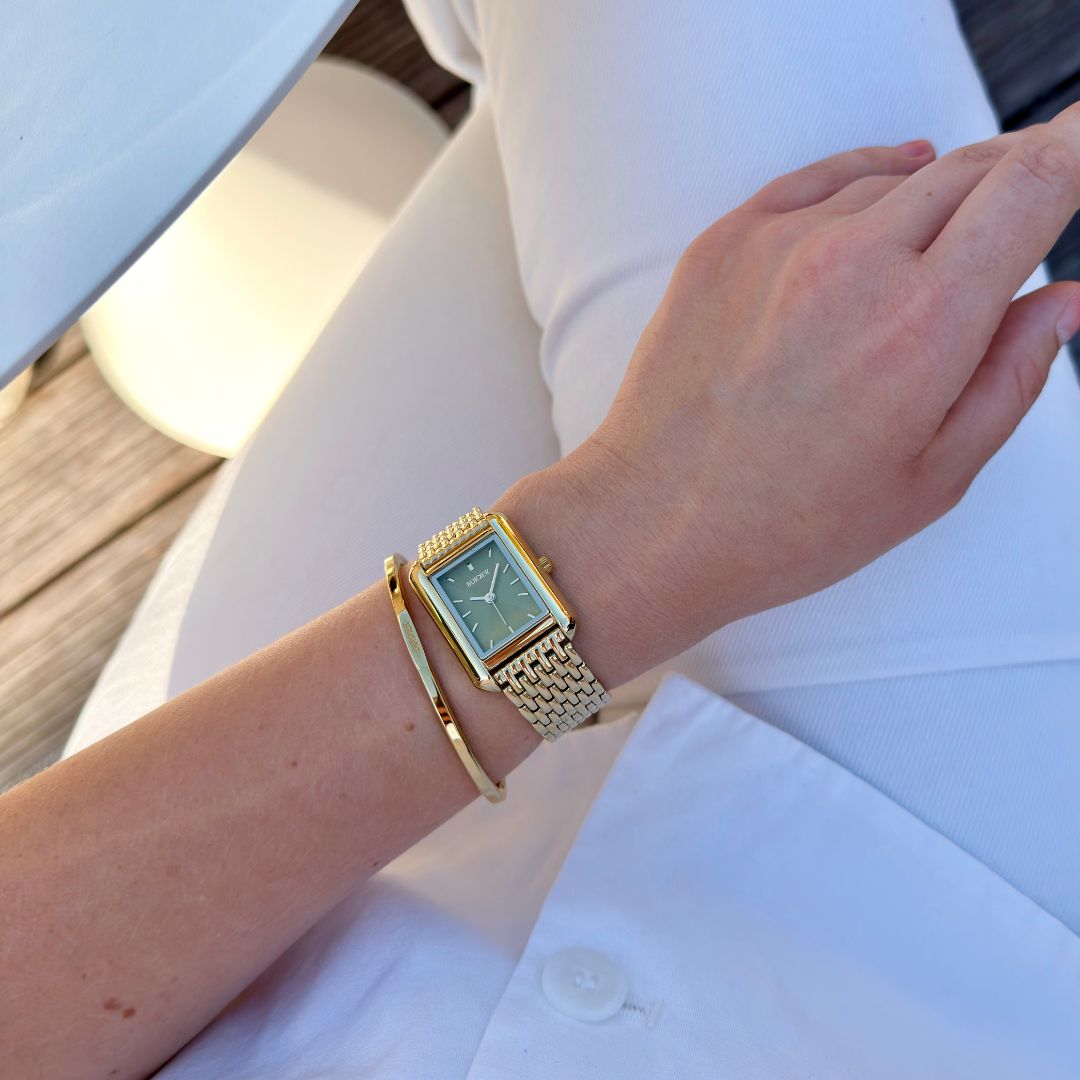 Olivia Gold Olive Green
